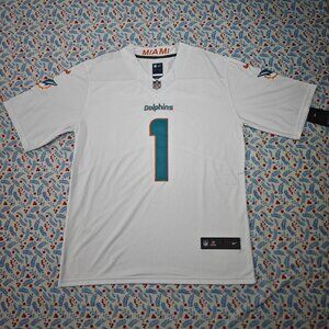 Nike Miami Dolphins Tua Tagovailoa White Jersey No. 1